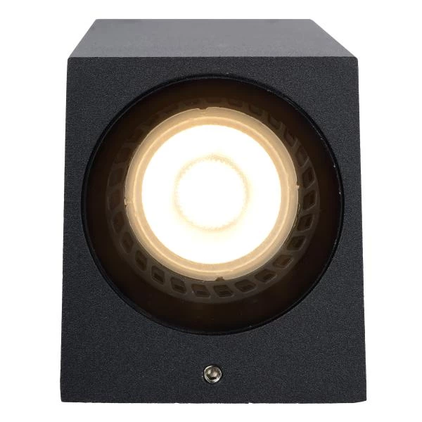 Lucide ZARO - Wall spotlight / Wall light Indoor/Outdoor - 1xGU10 - IP44 - Black - detail 1